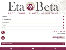 Tablet Screenshot of etabeta-ninfee.it